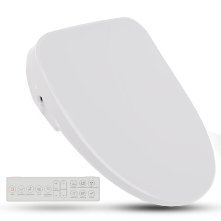 Anzzi Smart Electric Bidet Toilet Seat with Remote Control and Heated Seat TL-AZEB101B